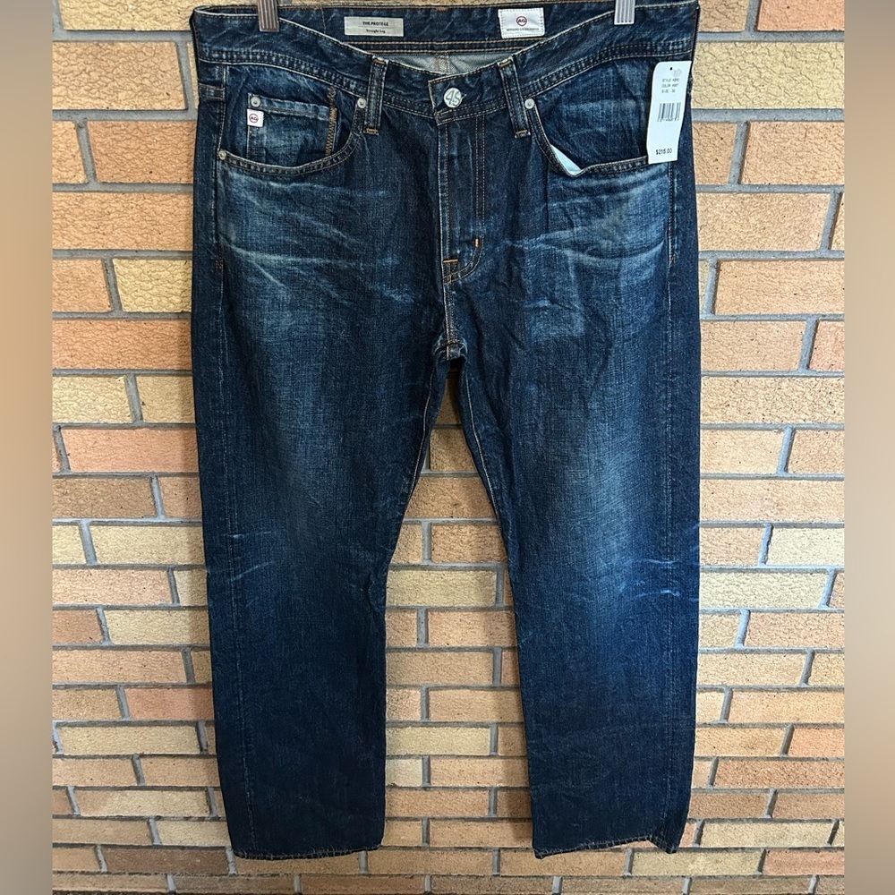 NWT AG Adriano Goldschmied Jeans The Protege Straight Leg Dark Wash Size 32